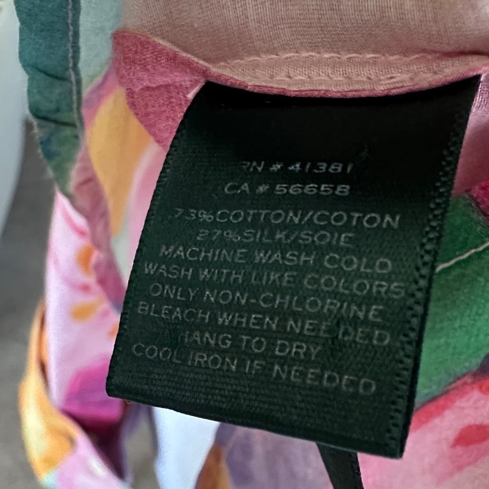 Lauren Ralph Lauren Multicolor Floral Blouse - Picture 9 of 10